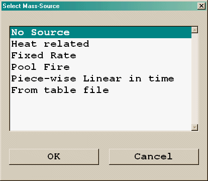 Fire mass source options