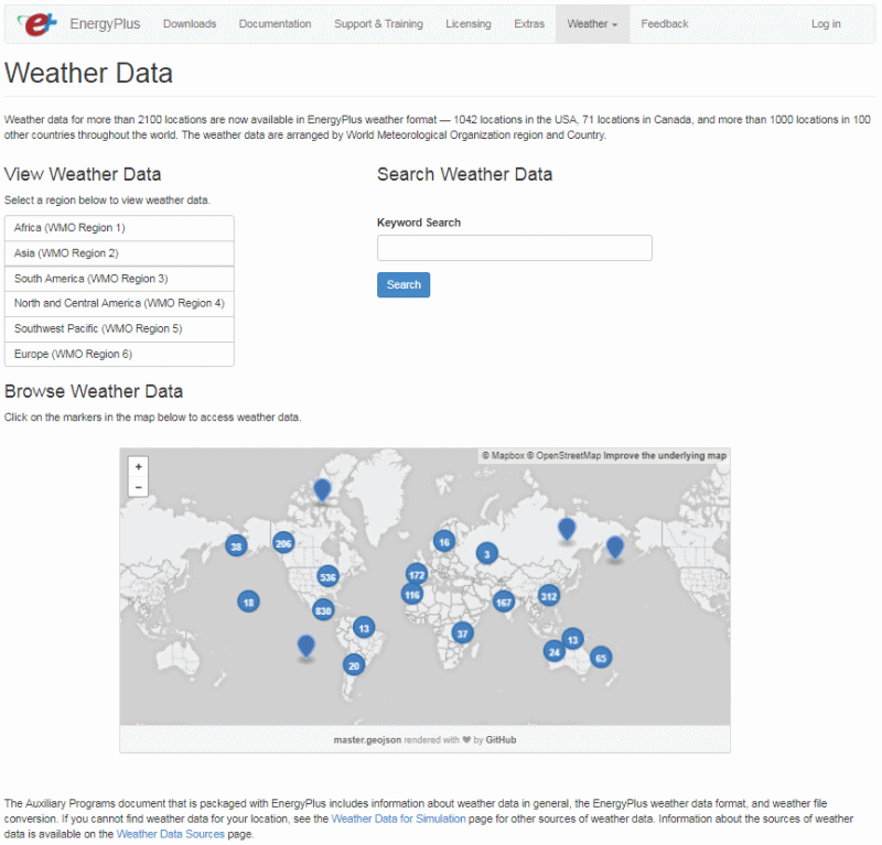 Configure weather file